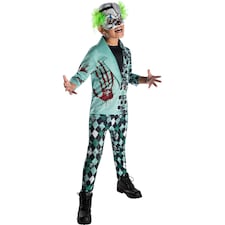 Bristol Novelty Boys Doctor Death Costume - Turquoise/Black/Red - 5-6 Years 5