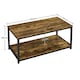 image 3 of Yaheetech Industrial Coffee Table with Storage Shelf