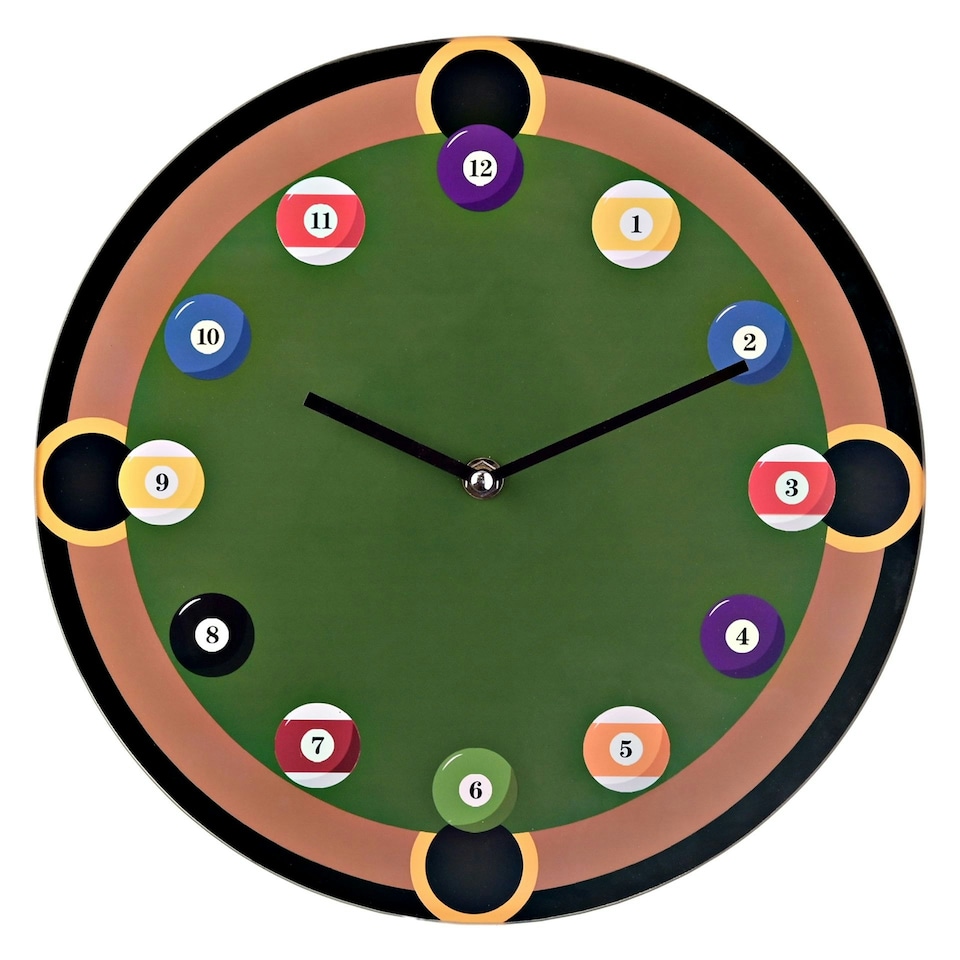 Hometime Round Wall Clock Pool Design | Multi