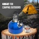 image 5 of 2.5l Stainless Steel Whistling Kettle Camping Hiking Indoor & Outdoor Metallic Blue