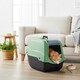 image 4 of Extra Large Enclosed Cat Litter Tray Filter Box Hooded Large Scoop Toilet Potty | Green | 1