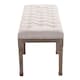 image 3 of HOMCOM  Stool Bench 3 Person Chic Button Tufted  Bedside Seat End Hallway