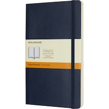 Moleskine Classic L Soft Cover Ruled Notebook - Sapphire - One Size