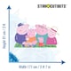 image 3 of Peppa| George| Mummy| Daddy| Grandpa| Granny and Baby Evie Pig Peppa Pig Family Group Lifesize Cardboard Cutout 91cm