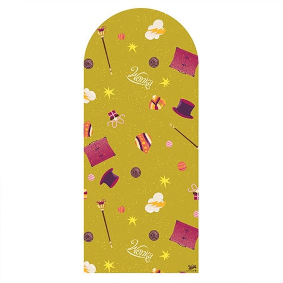 Wonka Gobstopper Green & Yellow Single Backdrop Cardboard Cutout 185cm