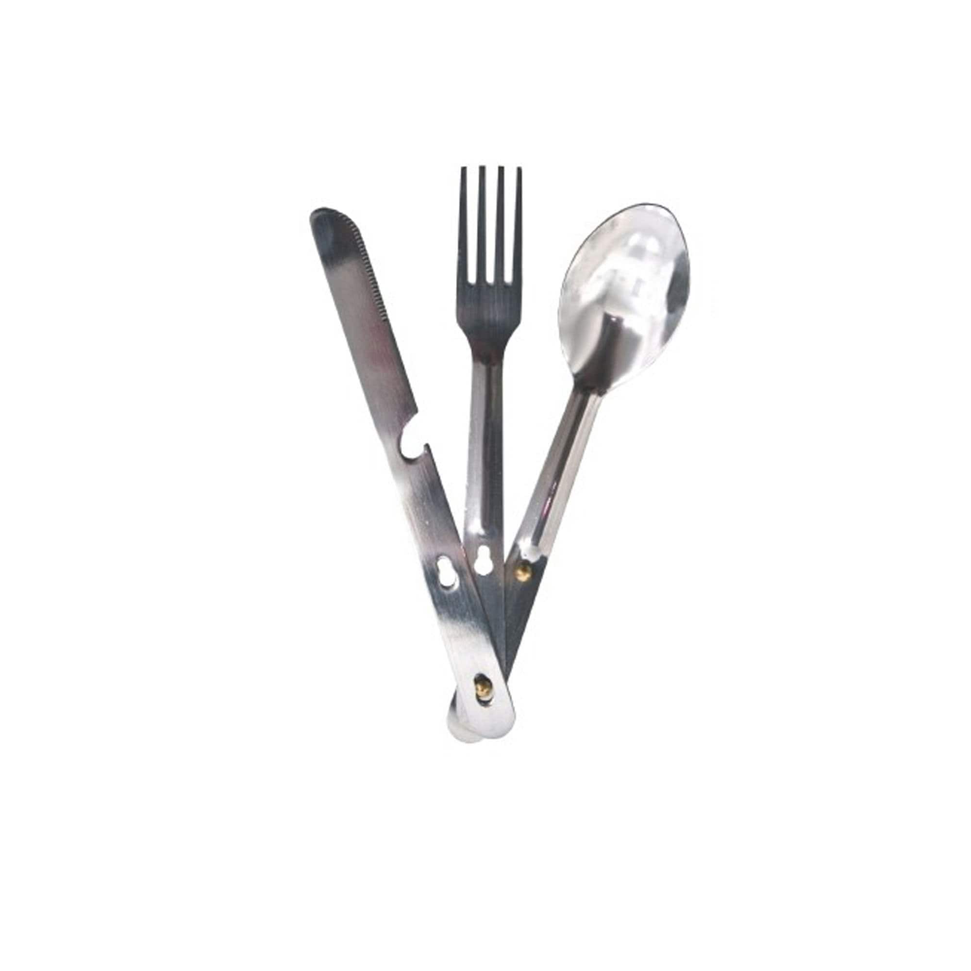 Trespass Chomp Cutlery Set - Silver - One Size