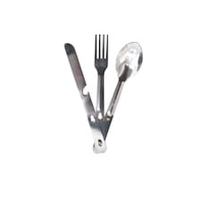 Trespass Chomp Cutlery Set - Silver - One Size