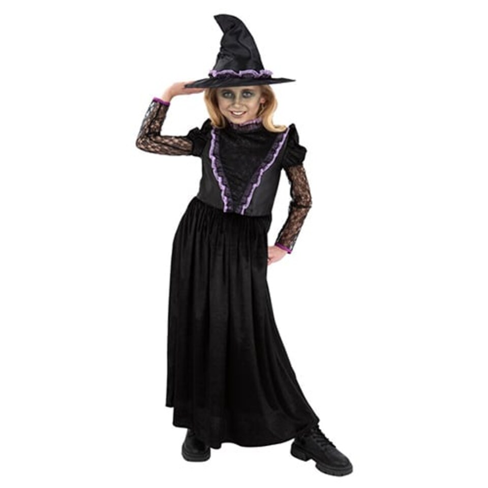 image 1 of Witch from the West Girls Fancy Dress Costume Kids Large - Age 10-12