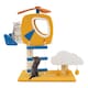 image 1 of COSTWAY Aviation-themed Cat Tree Cat Tower Top Perch