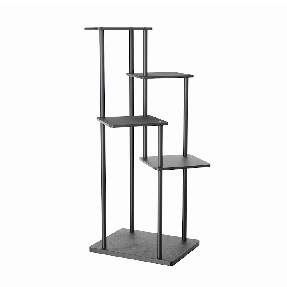 image 1 of Living and Home 5-Tier Modern Plant Stand Shelf Plant Display Rack | Black | 5 Tiers