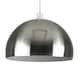 image 3 of ValueLights Modern Brushed Chrome Metal Dome Ceiling Pendant Light Shade