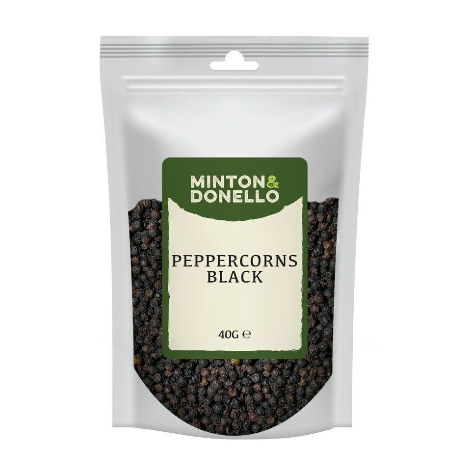image 1 of Minton & Donello Black Peppercorns 10 x 40g