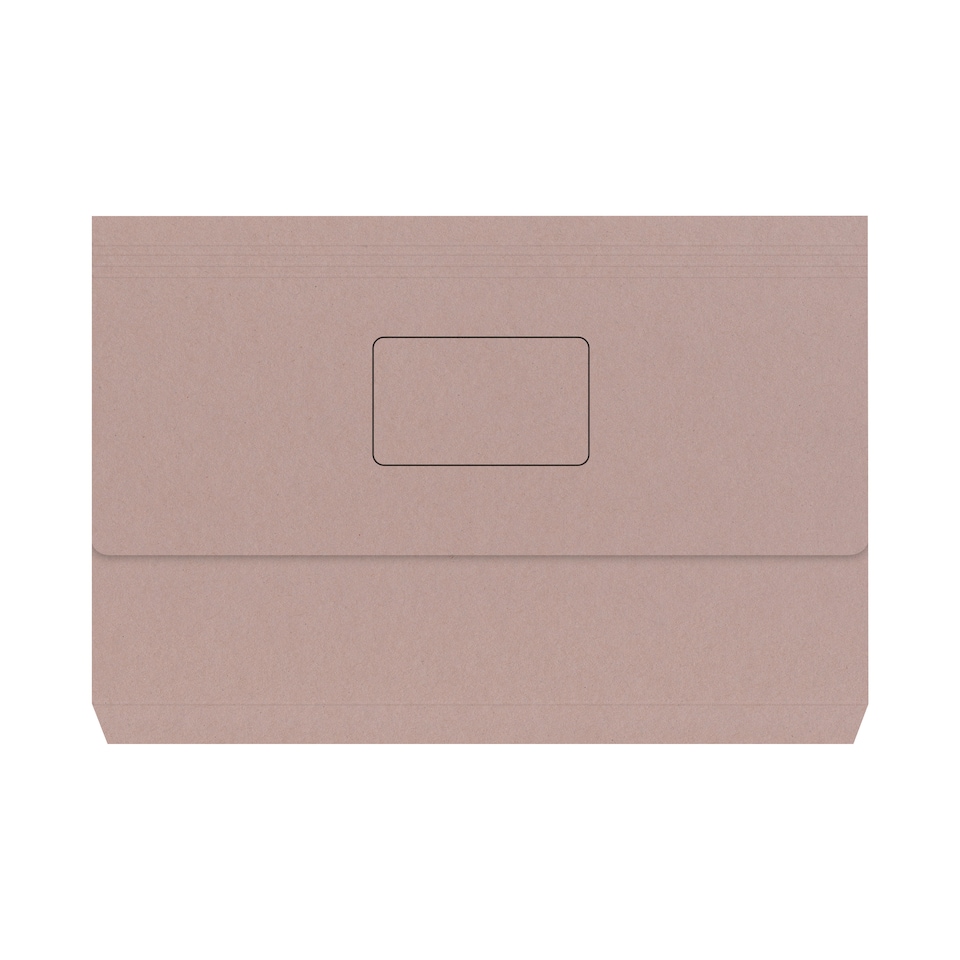Document Wallet 220gsm Foolscap Buff (Pack of 50) 45912PLAI