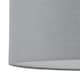 image 4 of Chrome Touch Operated Table Lamp with Grey Cotton Shade Chrome | Grey