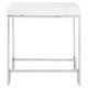 image 3 of Interiors by Premier Allure Chrome Angled Legs End Table