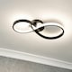 image 4 of ValueLights Infinity Black Swirl Integrated LED Wall Light