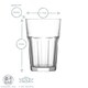image 3 of LAV Aras Highball Glasses - 365ml - Clear - Pack of 6 Clear