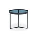 image 3 of Black Metal with Smoked Glass Lamp Table Black
