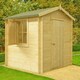 image 1 of Camelot Log Cabin Home Office Garden Room Approx 9 x 9 Feet | Brown