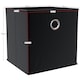 image 3 of Vida Designs Durham Cube Storage Basket, Black - (Set of 3)