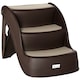 image 9 of PawHut Foldable Pet Stairs 3 Steps with Non-slip Mats for Small Dogs, Brown