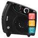 image 1 of Abode AFH1001B Electric Heater Black 2000W Cooling Fan Mode with 2 Heat Settings