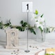image 5 of Argon Tableware Wedding Table Number Holders - 46cm - Silver - Pack of 12 | Silver | Silver