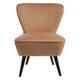 image 4 of Interiors by Premier Darcy Natural Fabric Chair Brown