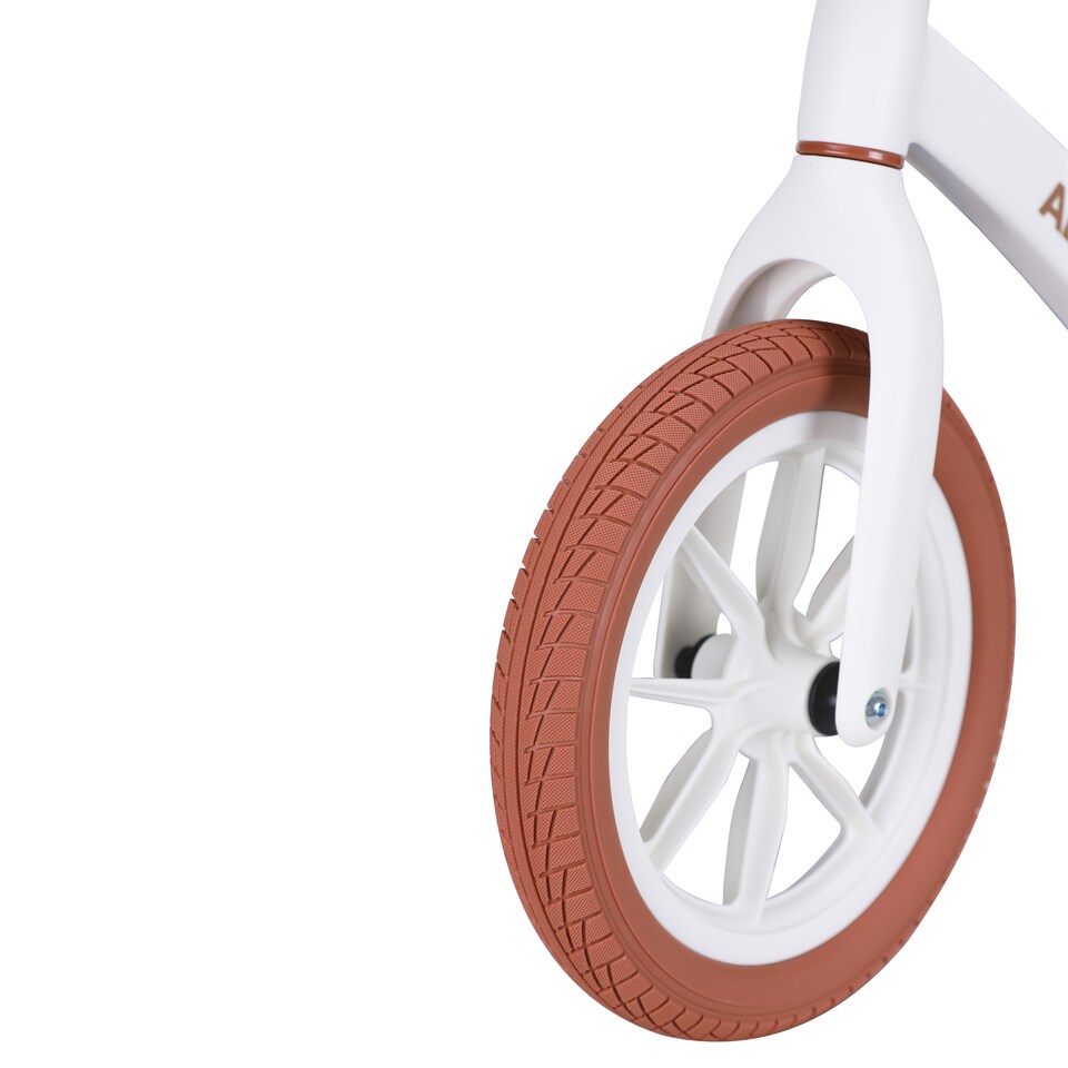 image 1 of Allis Lumi Balance Bike for 2 Year Olds with Basket & Bell - White | White | 12" Balance Bike | 1