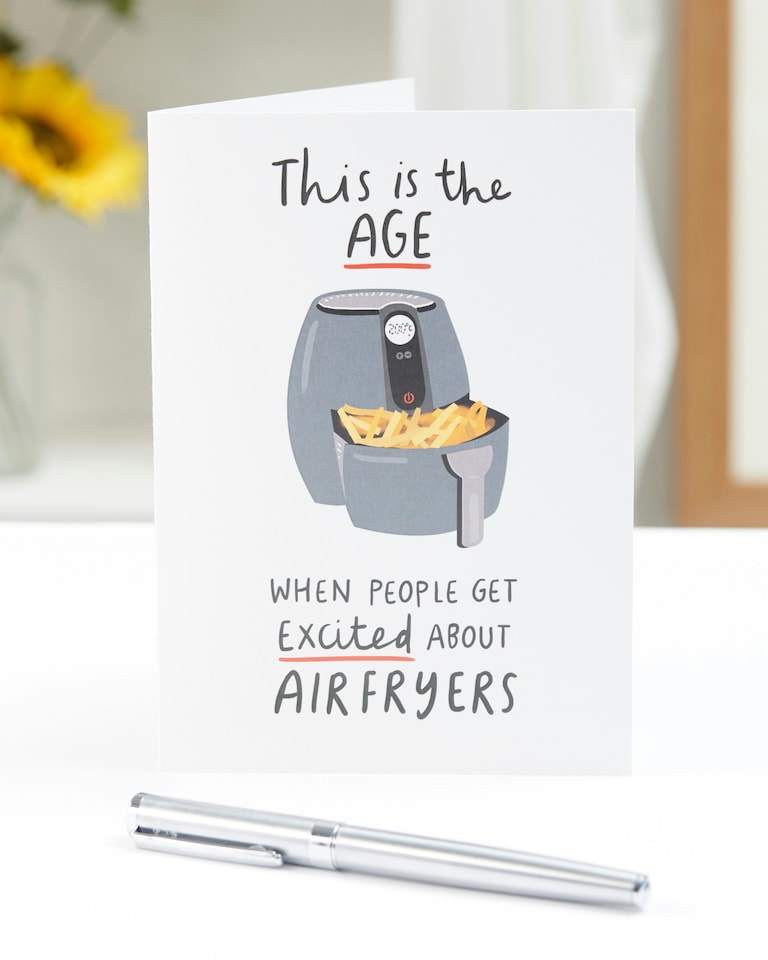 image 1 of Humour Birthday Card - Air Fryer