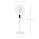 image 5 of HOMCOM 16 Pedestal Stand Fan, 3 Speed 3 Mode, 85 Degree Oscillation, LED Panel, 3M Remote Controller, Height Adjustable for Living Room, Bedroom, Garage, Office, Black and White