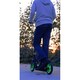 image 4 of Razor A5 Lux Kick Scooter - Large 8 Inch Wheels, Foldable, Adjustable Handlebars, Lightweight, for Riders up to 220 lbs, Light Up, Green