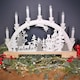 image 3 of 45cm Battery Operated Warm White LED Wooden Arch Reindeer Scene Candle Bridge Christmas Decoration