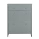 image 1 of SoBuy Slim Shoe Cabinet with 3 Flip-Down Doors, Gray, 31.5x9.8x42.5 inches, 24.6 kg - FSR89-HG