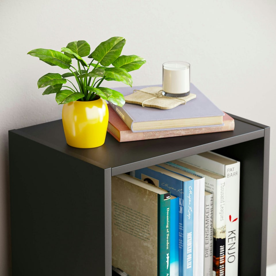 image 1 of Vida Designs Oxford 2 Tier Cube Bookcase Display Storage, Black