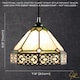 image 6 of Classic 1920s Shabby Chic Pendant Light Shade with Metal Scrollwork Decoration | Green