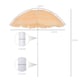 image 7 of Garden Patio Hawaii Beach Sun Umbrella Sunshade Outdoor Folding Tilting Parasol