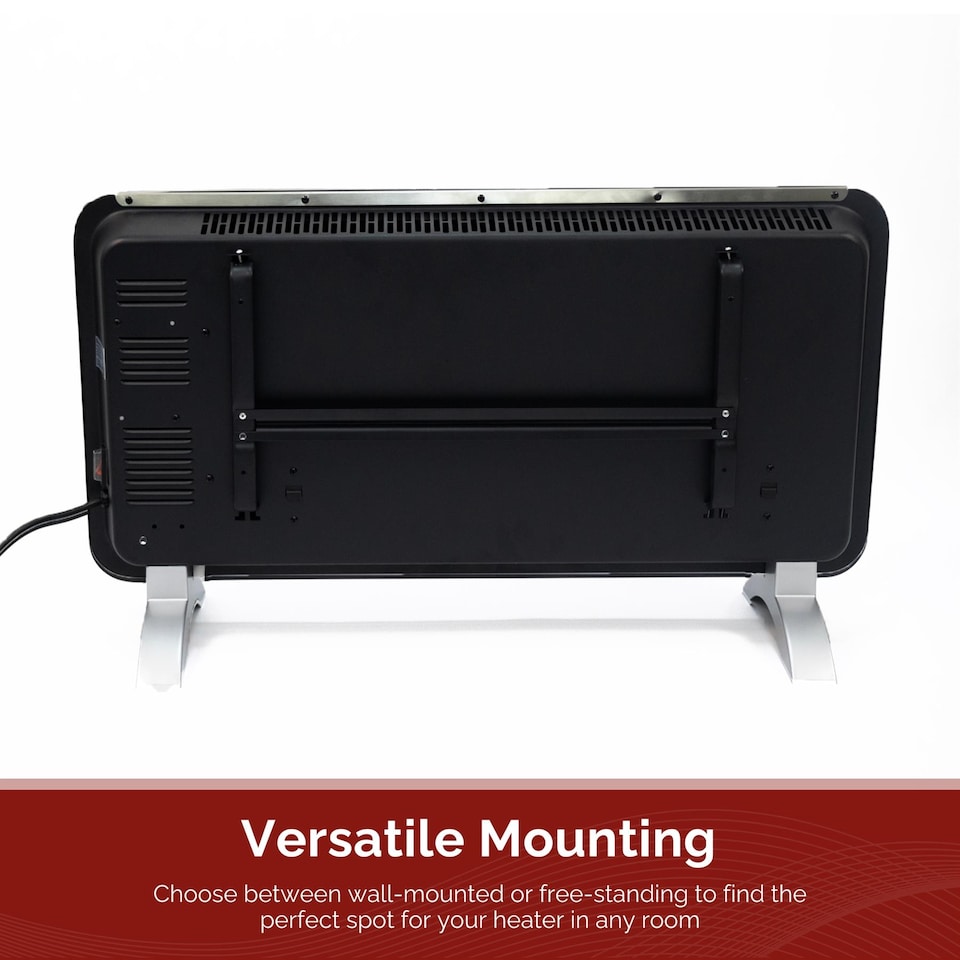 image 1 of Rediffusion Smart Glass Panel Heater 1500W Black