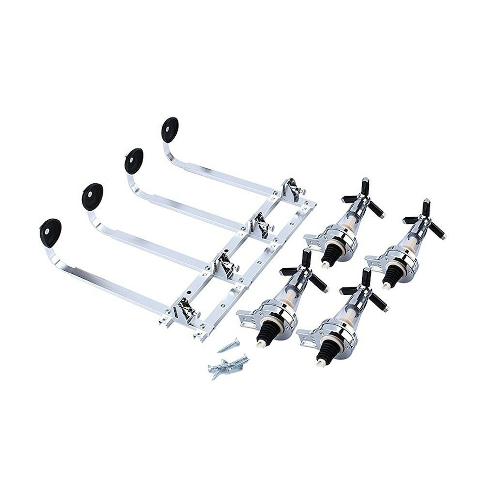 image 1 of Oypla 4 Bottle Wall Mounted Spirit Drink Dispenser Bar Shot Measurer Optics