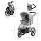 image 7 of HOMCOM Foldable Three-Wheeler Baby Stroller w/ Sun Canopy, Storage - Grey