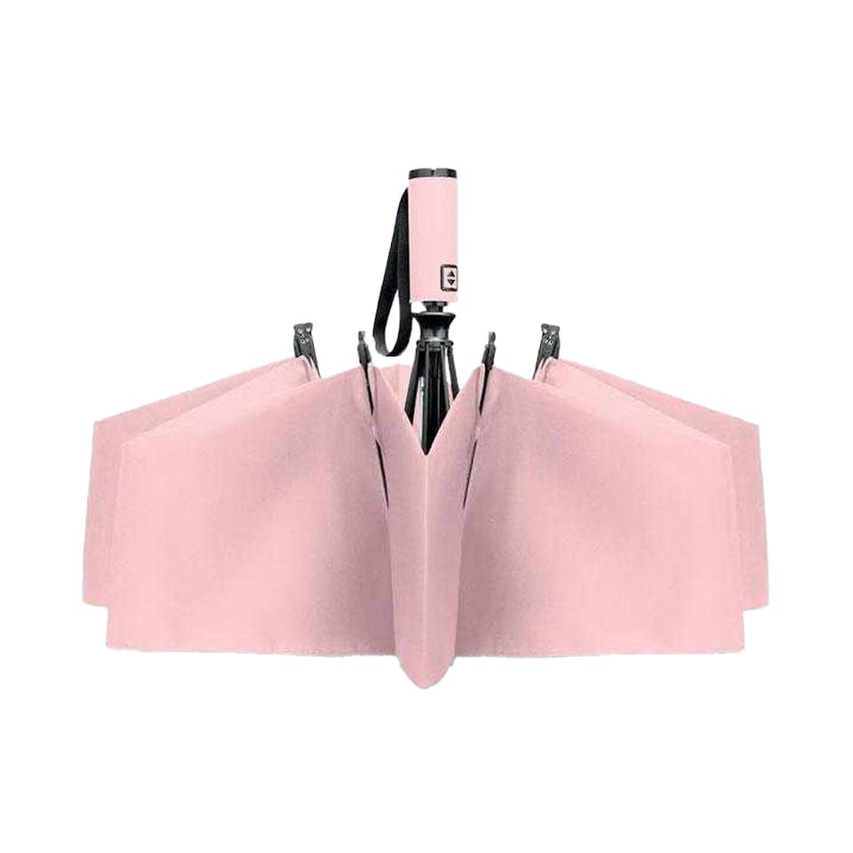 image 1 of MidOcean Agumbe Windproof Folding Umbrella | Pink | Baby Pink | One Size | 1