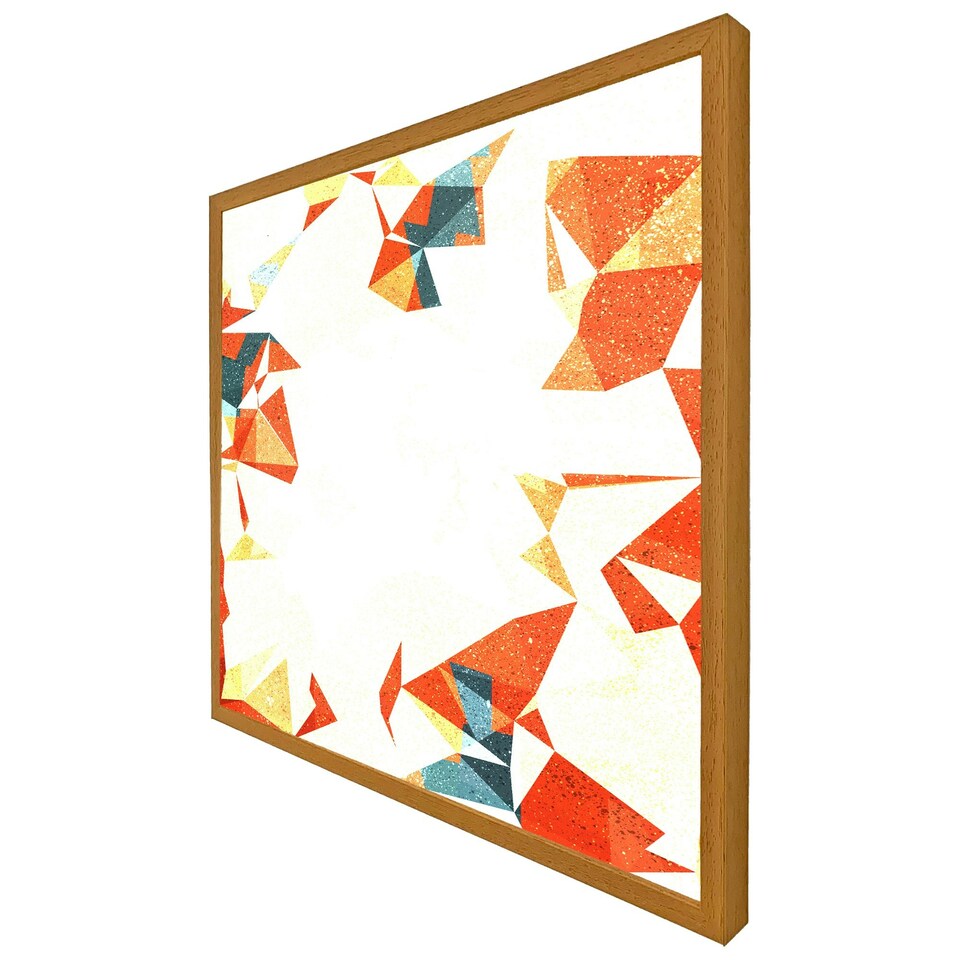 image 1 of Autumn geometric (Picture Frame) White | XS