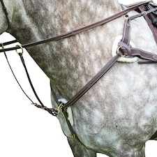 Salisbury Leather Stitch Horse Breastplate - Australian Nut - Pony