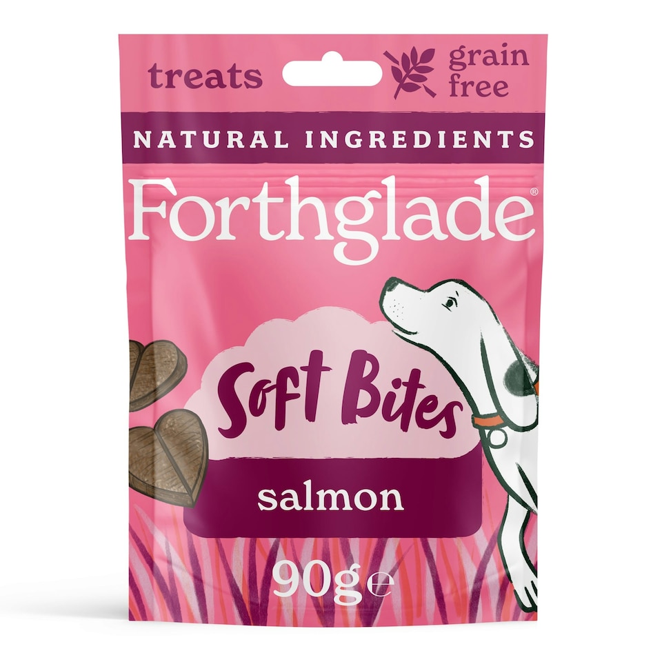 image 1 of Salmon Soft Bites Dog Treats (8x90g)