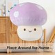 image 8 of Lilac Mushroom Mochi Soft Toy Cute Plushie Huggable Cuddly Plush 30cm Lilac