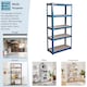 image 7 of Home Vida 5 Tier Garage Shelves Heavy Duty Shelves Boltless Shelving Storage Units - Holds Upto 875kg Per Bay - Blue - 3 Bays