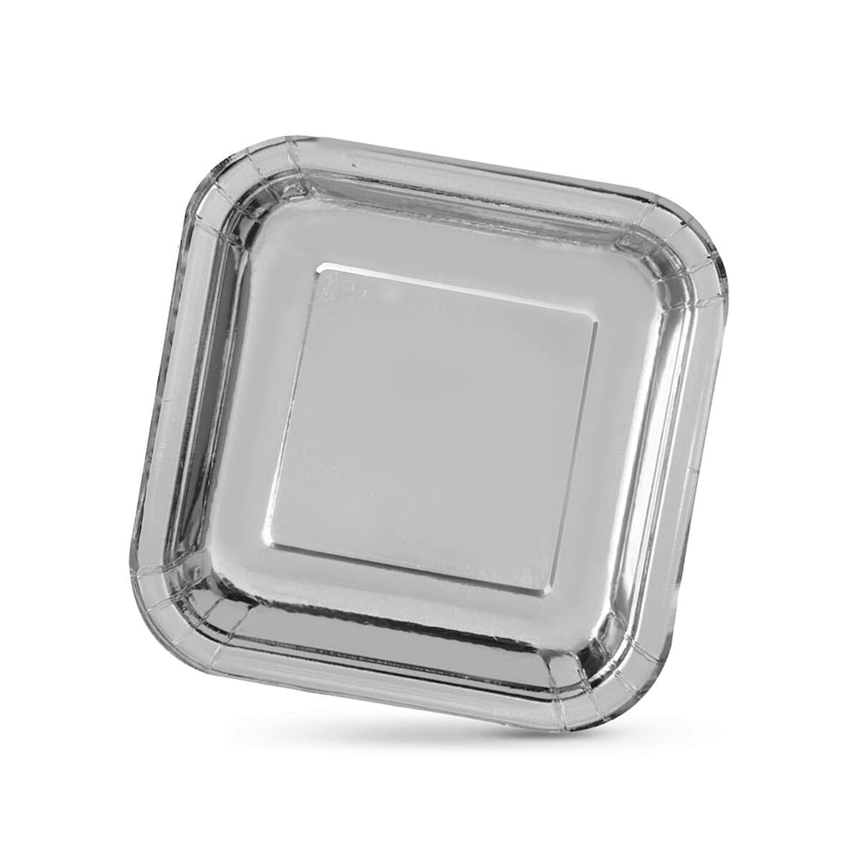 image 1 of Plate set Algon Silver 23 cm 10 Pieces (18 Units) N/A