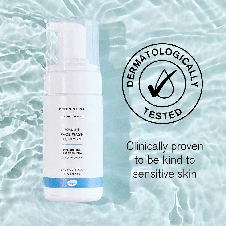 image 1 of Green People Foaming Face Wash - Anti-Blemish - For Combination & Oily Skin - SLS & Alcohol Free - Cruelty Free & Vegan, 100ml