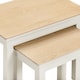 image 5 of Bordeaux Nest of 2 Tables - Ivory - Oak