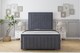 image 1 of Sloomy Pemberton Steel Plush Bed Frame With Mattress With 50" Upholstered Headboard 3' Single
